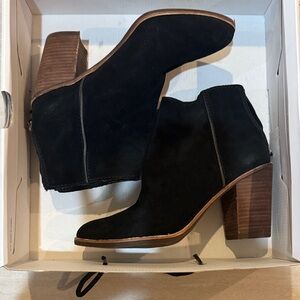 Aldo Black Suede Ankle Booties
